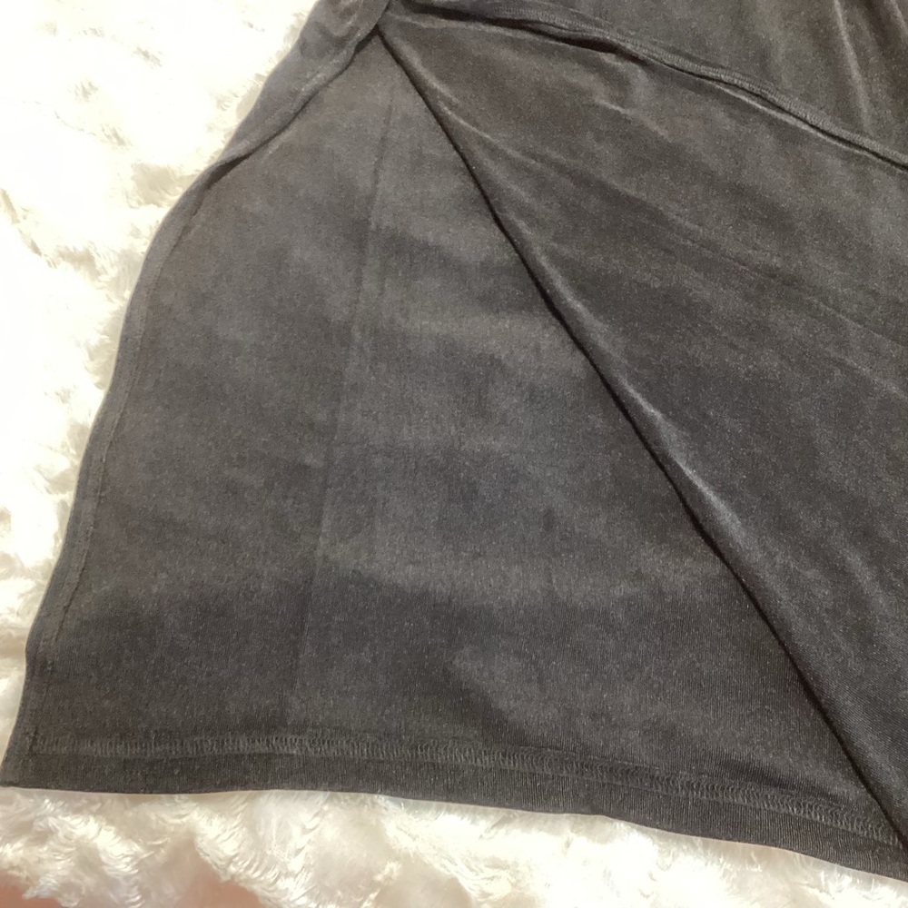 NEW Band of the Free Black Cowl Neck Maxi Dress M Minimalist Dark Romantic - Picture 5 of 8